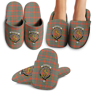 MacKintosh Ancient Tartan Home Slippers with Family Crest