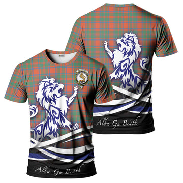 MacKintosh Ancient Tartan T-Shirt with Alba Gu Brath Regal Lion Emblem