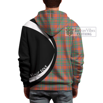 MacKintosh Ancient Tartan Hoodie with Family Crest Circle Style