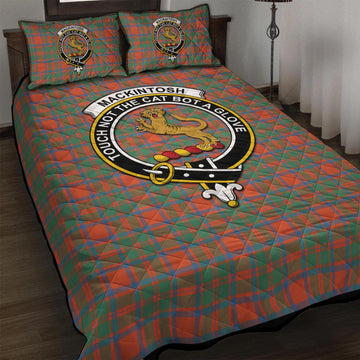 MacKintosh Ancient Tartan Quilt Bed Set with Family Crest