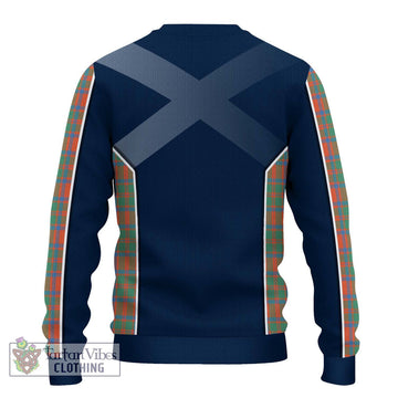 MacKintosh Ancient Tartan Ugly Sweater with Family Crest and Lion Rampant Vibes Sport Style