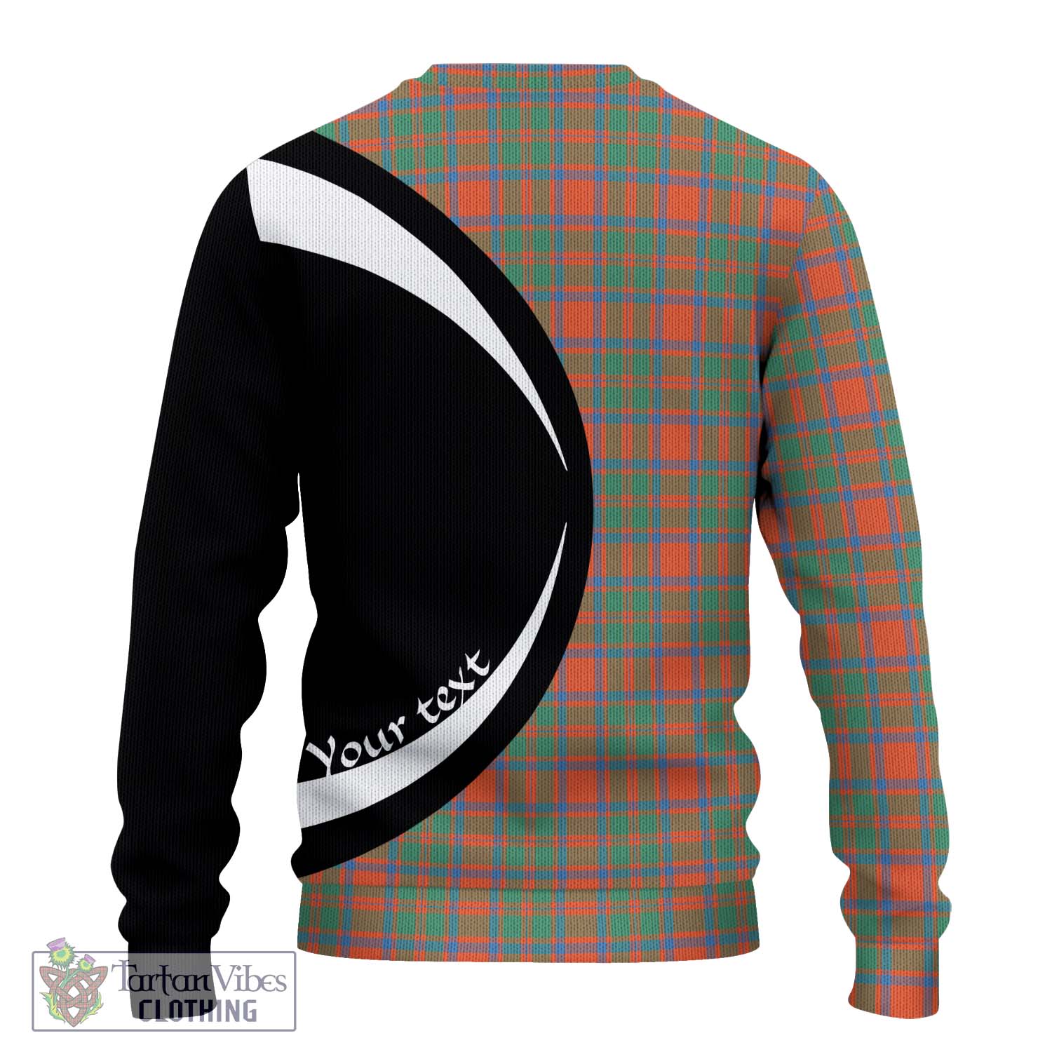 MacKintosh Ancient Tartan Knitted Sweater with Family Crest Circle Style - Tartan Vibes Clothing