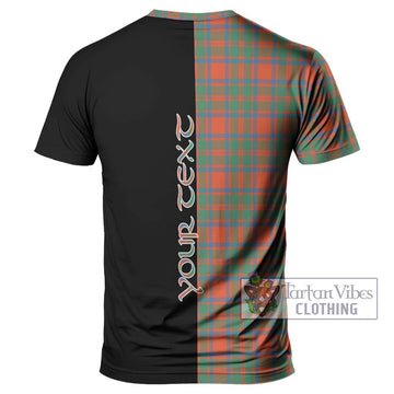 MacKintosh Ancient Tartan T-Shirt with Family Crest and Half Of Me Style