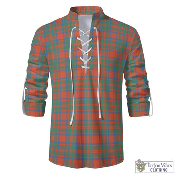 MacKintosh Ancient Tartan Men's Scottish Traditional Jacobite Ghillie Kilt Shirt