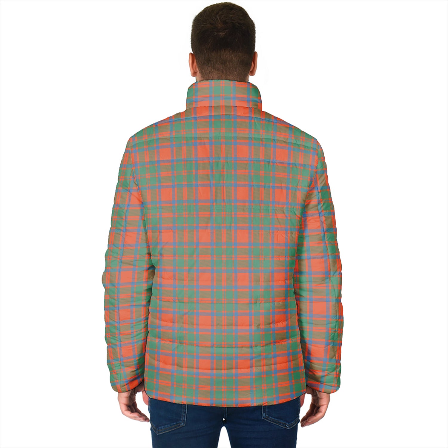 MacKintosh Ancient Tartan Padded Jacket with Family Crest - Tartan Vibes Clothing