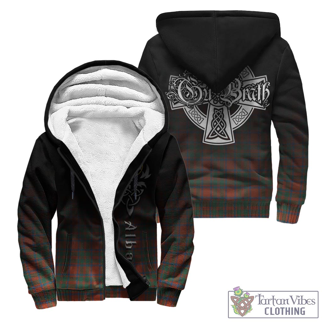 Tartan Vibes Clothing MacKintosh Ancient Tartan Sherpa Hoodie Featuring Alba Gu Brath Family Crest Celtic Inspired