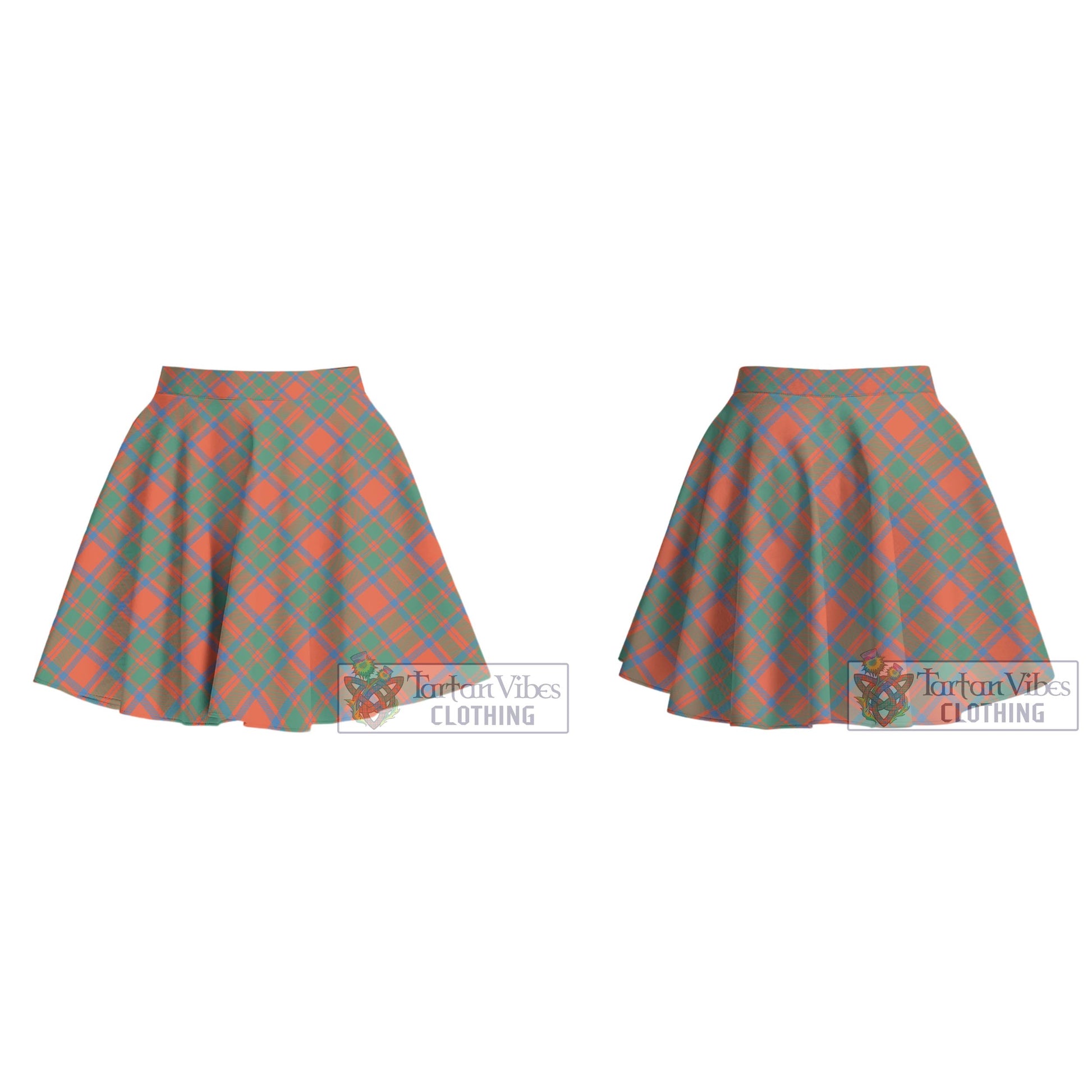 Tartan Vibes Clothing MacKintosh Ancient Tartan Women's Plated Mini Skirt