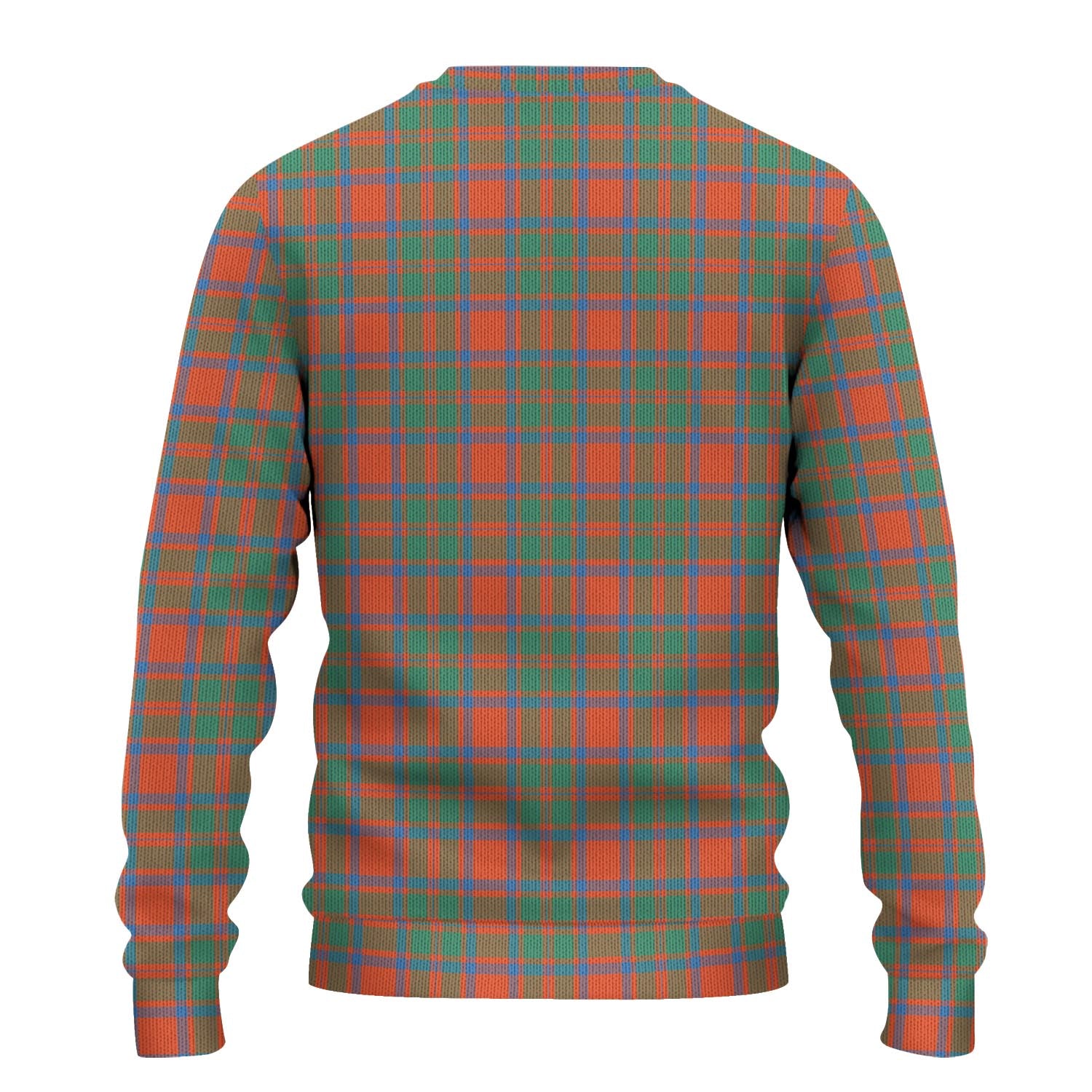 MacKintosh Ancient Tartan Knitted Sweater with Family Crest - Tartanvibesclothing