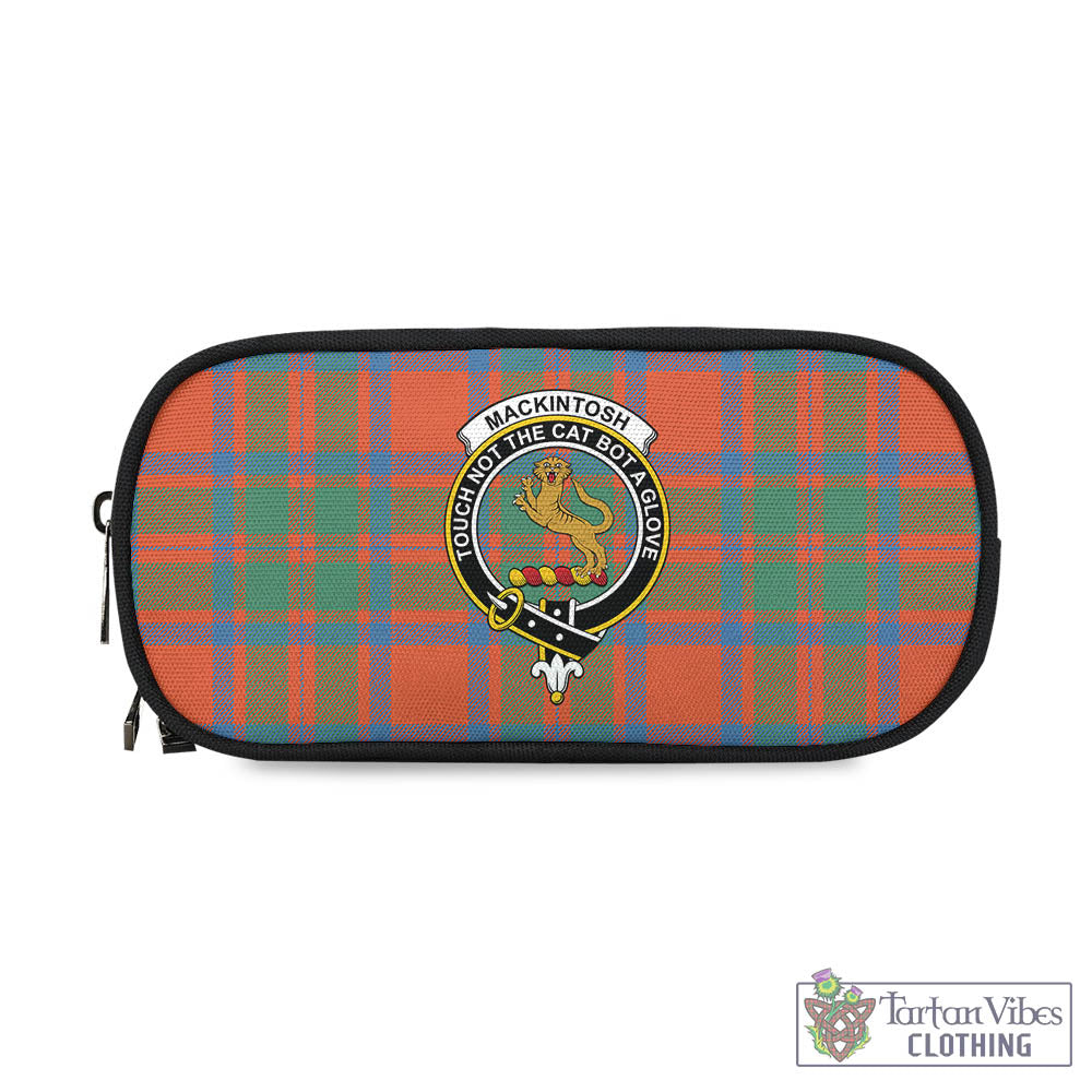 Tartan Vibes Clothing MacKintosh Ancient Tartan Pen and Pencil Case with Family Crest