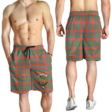 MacKintosh Ancient Tartan Mens Shorts with Family Crest