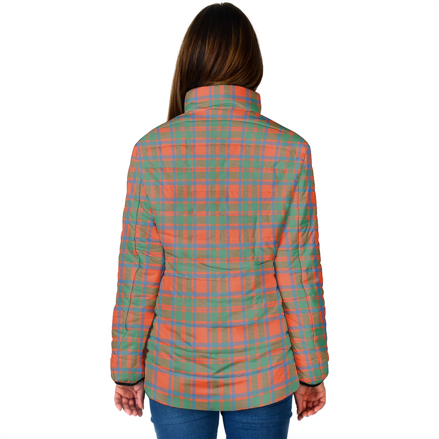 MacKintosh Ancient Tartan Padded Jacket with Family Crest - Tartan Vibes Clothing