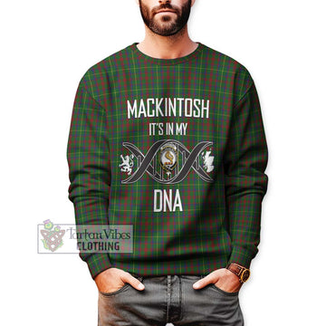 MacKintosh Hunting Tartan Sweatshirt with Family Crest DNA In Me Style