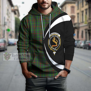 MacKintosh Hunting Tartan Hoodie with Family Crest Circle Style