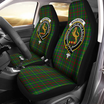 MacKintosh Hunting Tartan Car Seat Cover with Family Crest