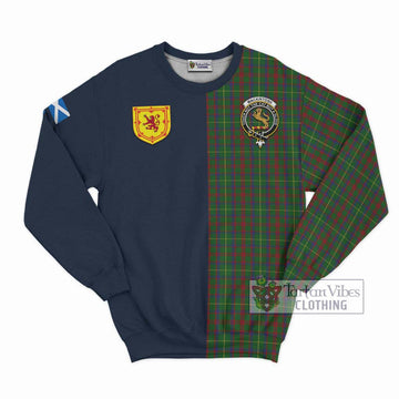 MacKintosh Hunting Tartan Sweatshirt Alba with Scottish Lion Royal Arm Half Style