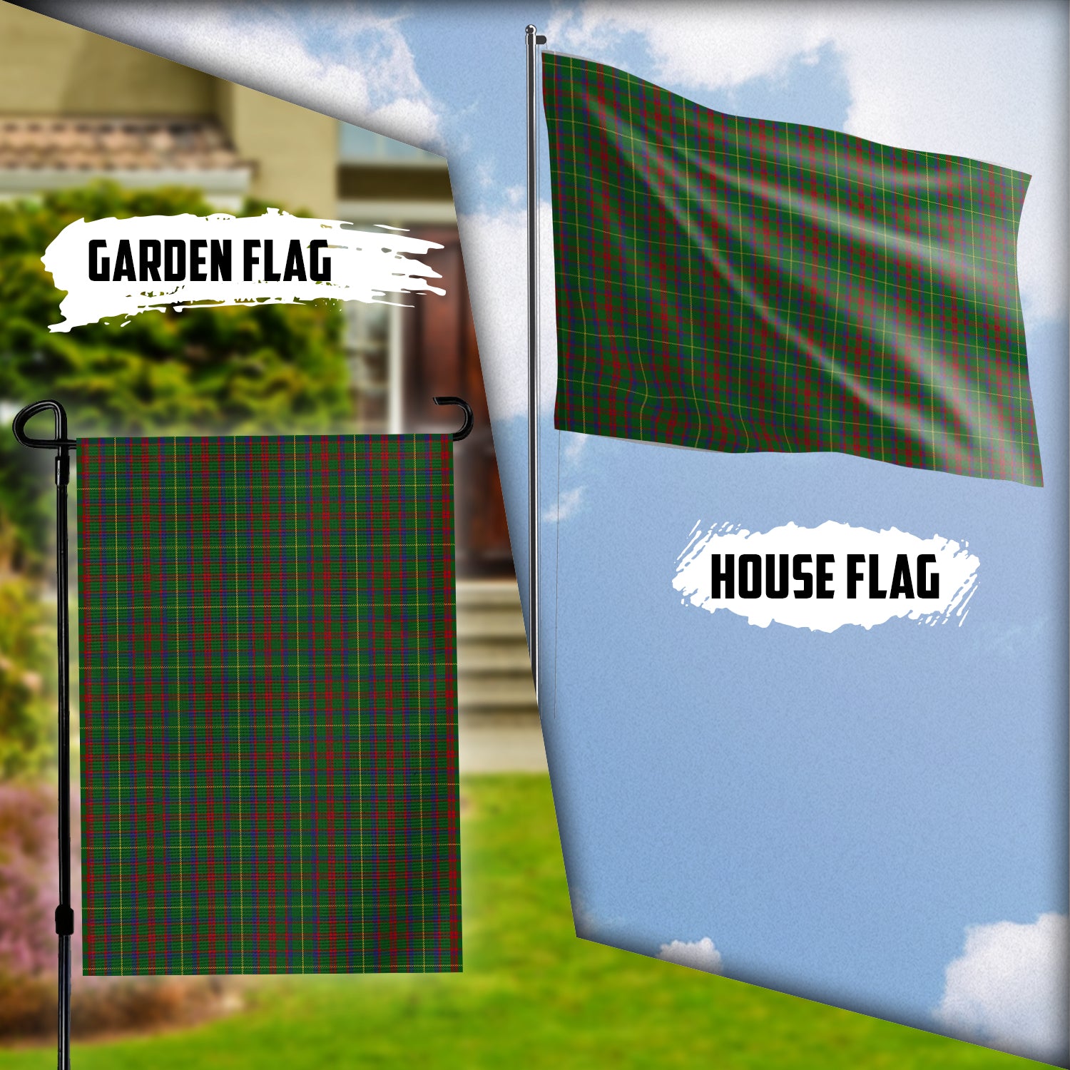 MacKintosh Hunting Tartan Flag Garden Flag (Vertical) - Tartan Vibes Clothing