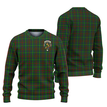 MacKintosh Hunting Tartan Ugly Sweater with Family Crest