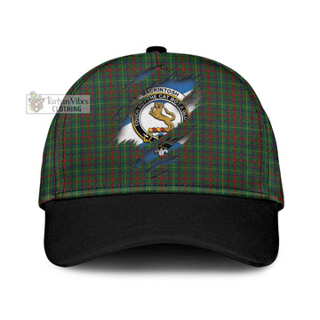 MacKintosh Hunting Tartan Classic Cap with Family Crest In Me Style