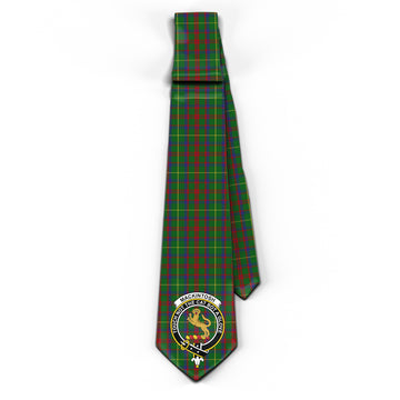 MacKintosh Hunting Tartan Classic Necktie with Family Crest