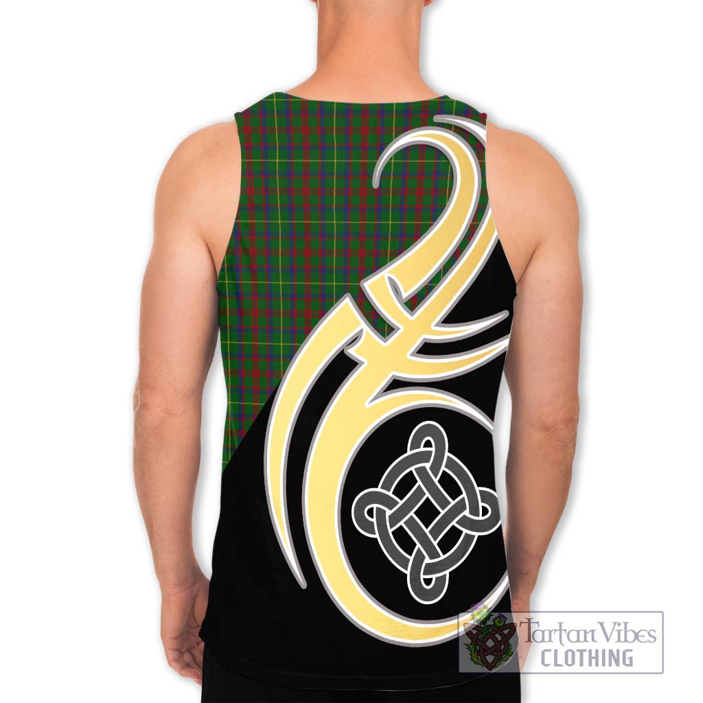 MacKintosh Hunting Tartan Men's Tank Top with Family Crest and Celtic Symbol Style - Tartan Vibes Clothing