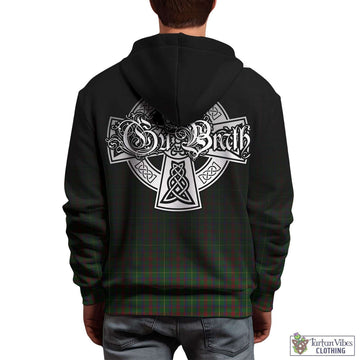 MacKintosh Hunting Tartan Hoodie Featuring Alba Gu Brath Family Crest Celtic Inspired