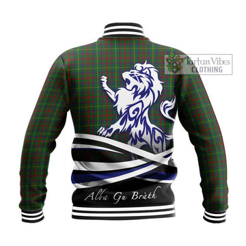 MacKintosh Hunting Tartan Baseball Jacket with Alba Gu Brath Regal Lion Emblem