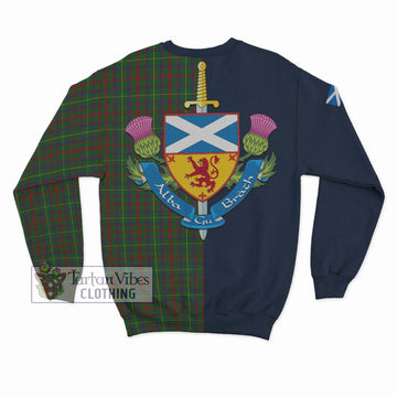 MacKintosh Hunting Tartan Sweatshirt Alba with Scottish Lion Royal Arm Half Style