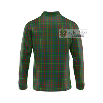 MacKintosh Hunting Tartan Long Sleeve Polo Shirt with Family Crest DNA In Me Style