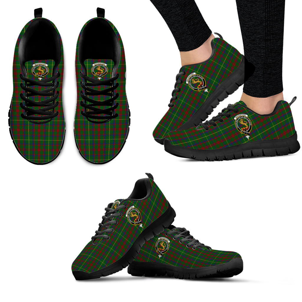 MacKintosh Hunting Tartan Sneakers with Family Crest - Tartan Vibes Clothing