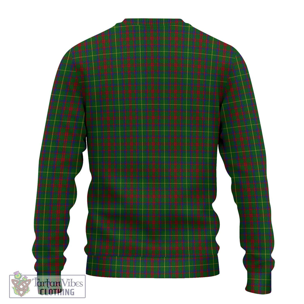 MacKintosh Hunting Tartan Knitted Sweater with Family Crest DNA In Me Style - Tartanvibesclothing Shop