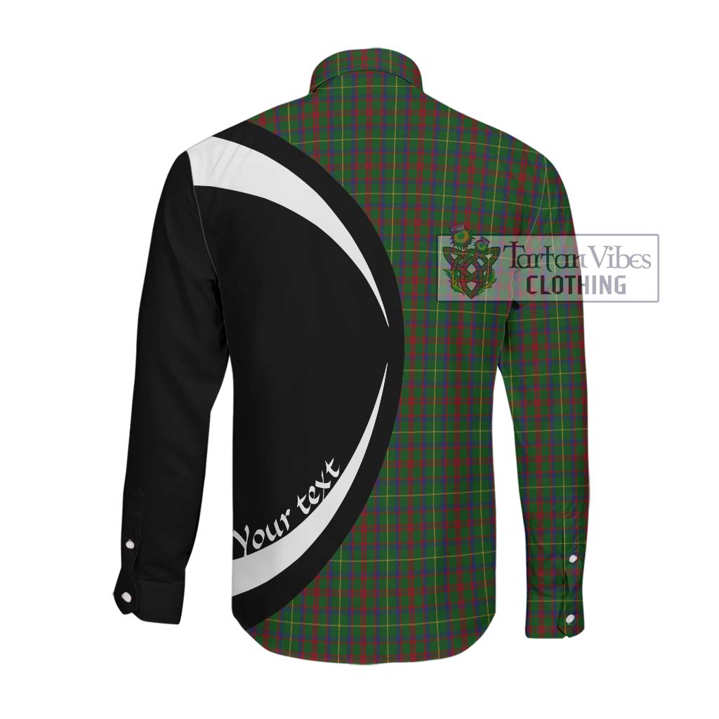 MacKintosh Hunting Tartan Long Sleeve Button Up with Family Crest Circle Style Men's Shirt - Tartan Vibes Clothing