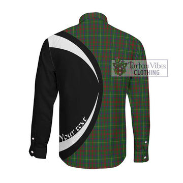 MacKintosh Hunting Tartan Long Sleeve Button Up with Family Crest Circle Style