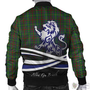 MacKintosh Hunting Tartan Bomber Jacket with Alba Gu Brath Regal Lion Emblem