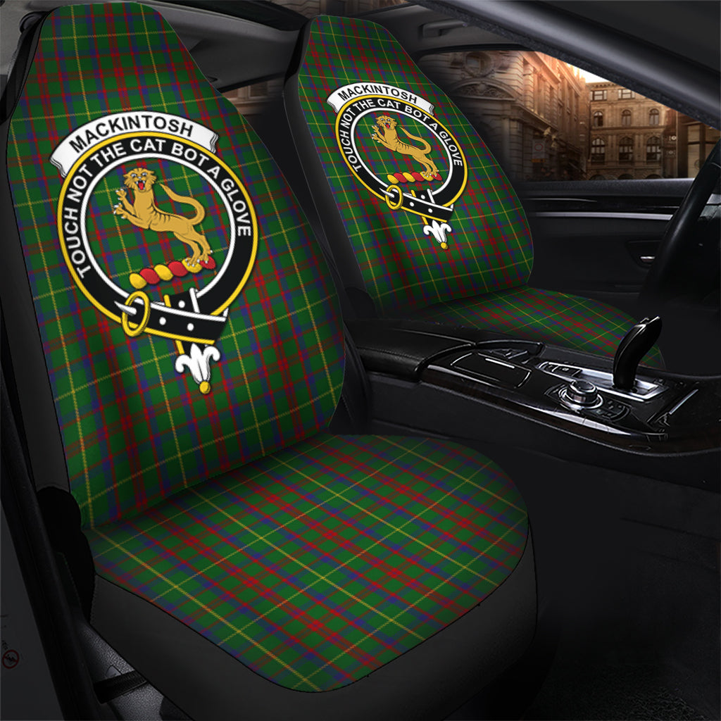 MacKintosh Hunting Tartan Car Seat Cover with Family Crest - Tartanvibesclothing