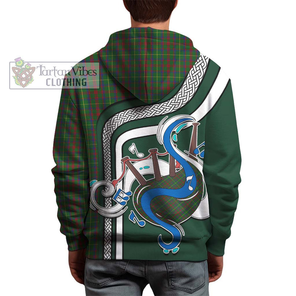 MacKintosh Hunting Tartan Hoodie with Epic Bagpipe Style - Tartanvibesclothing Shop