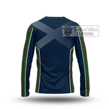 MacKintosh Hunting Tartan Long Sleeve T-Shirt with Family Crest and Lion Rampant Vibes Sport Style