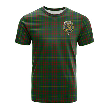 MacKintosh Hunting Tartan T-Shirt with Family Crest