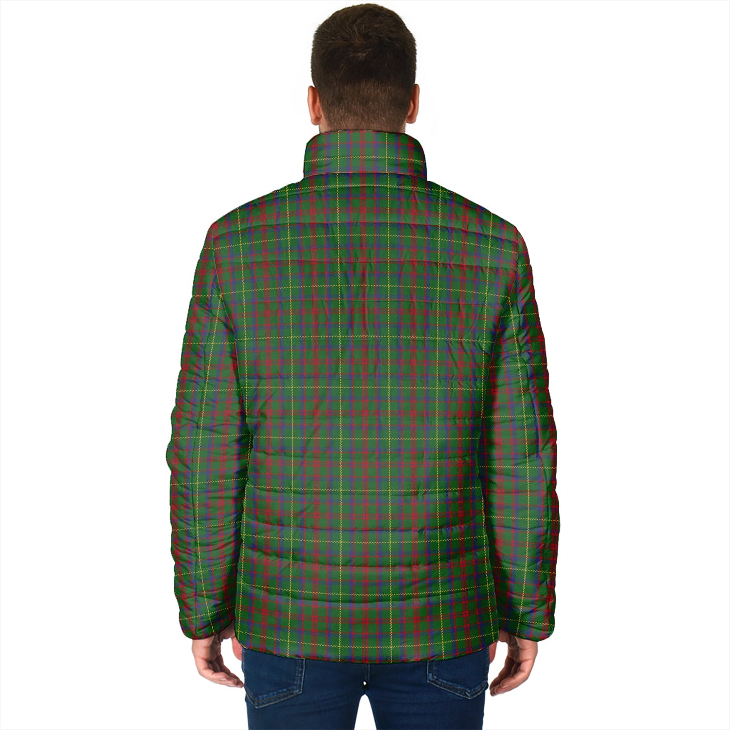 MacKintosh Hunting Tartan Padded Jacket with Family Crest - Tartan Vibes Clothing