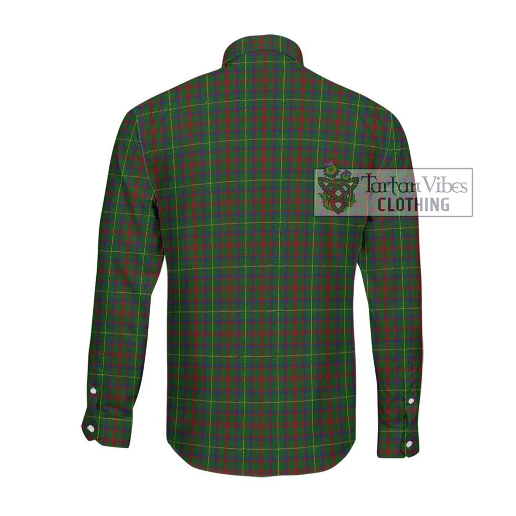 MacKintosh Hunting Tartan Long Sleeve Button Shirt with Family Crest DNA In Me Style - Tartanvibesclothing Shop