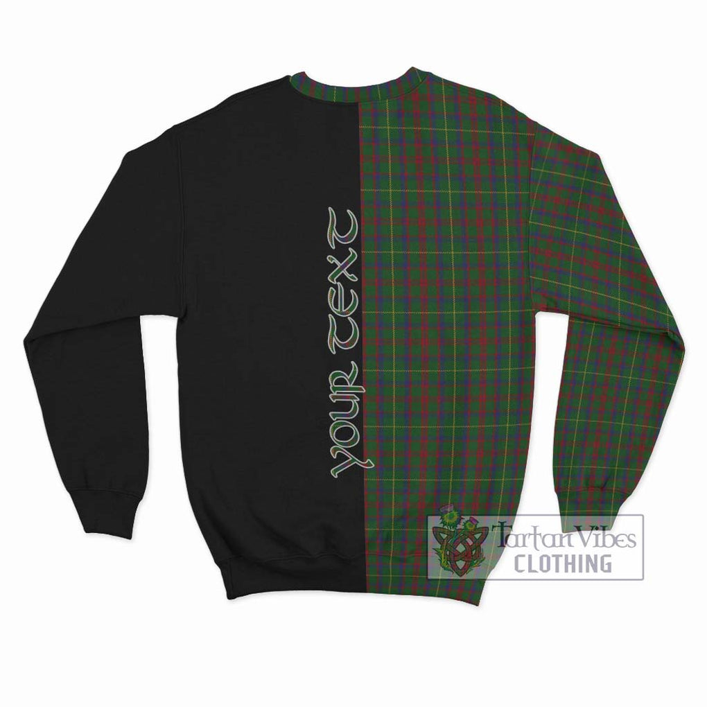 MacKintosh Hunting Tartan Sweatshirt with Family Crest and Half Of Me Style - Tartanvibesclothing Shop