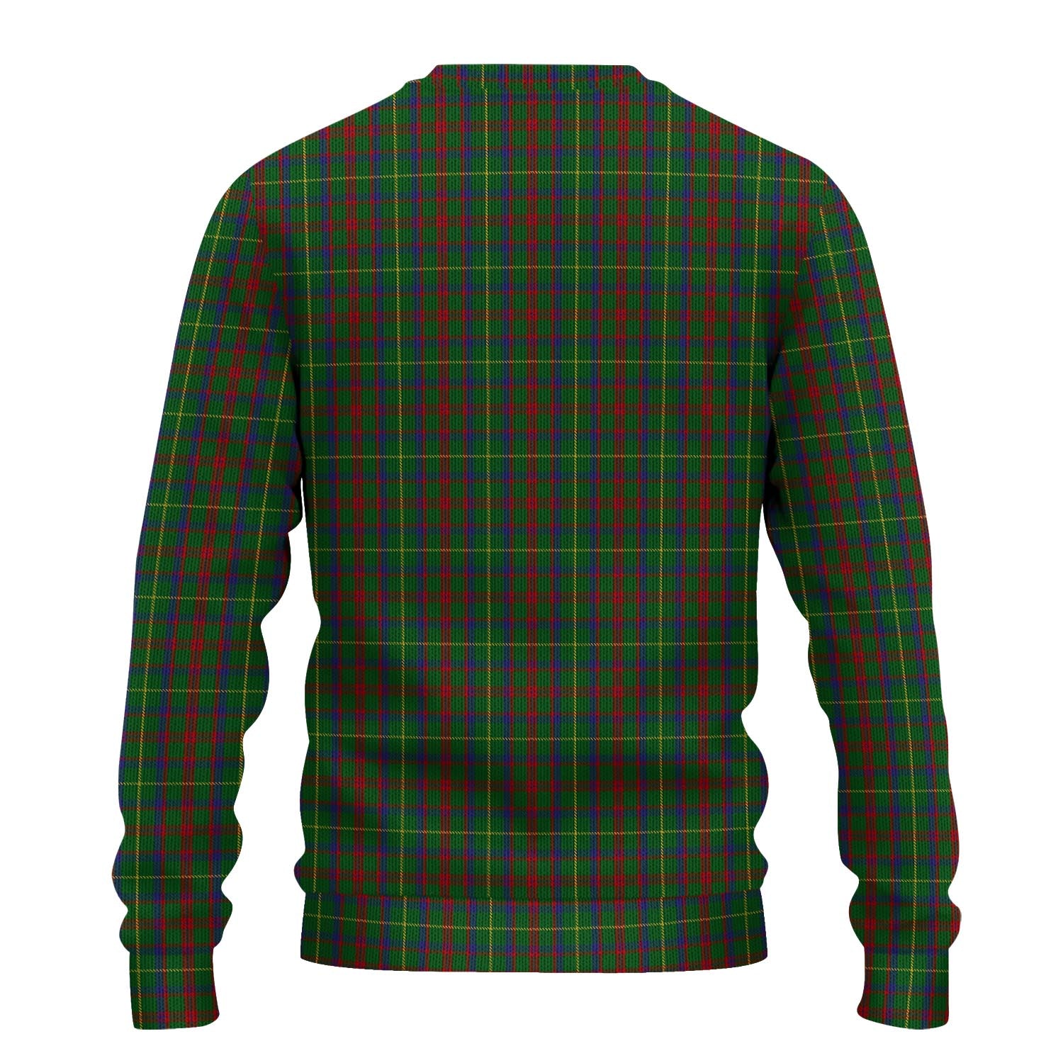 MacKintosh Hunting Tartan Knitted Sweater with Family Crest - Tartanvibesclothing