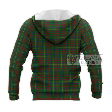 MacKintosh Hunting Tartan Knitted Hoodie with Family Crest DNA In Me Style