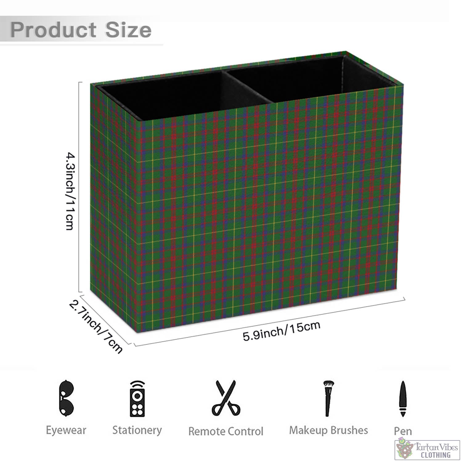 Tartan Vibes Clothing MacKintosh Hunting Tartan Pen Holder