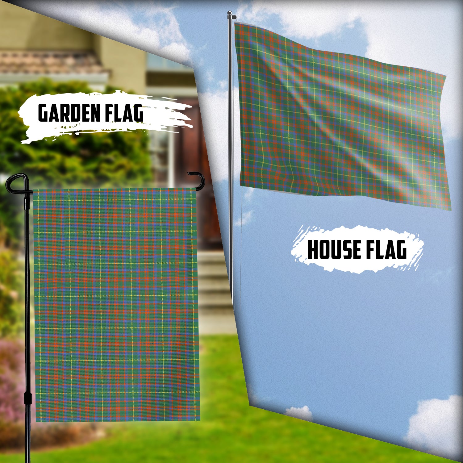 MacKintosh Hunting Ancient Tartan Flag Garden Flag (Vertical) - Tartan Vibes Clothing