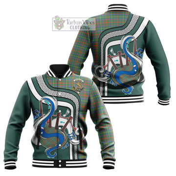 MacKintosh Hunting Ancient Tartan Baseball Jacket with Epic Bagpipe Style