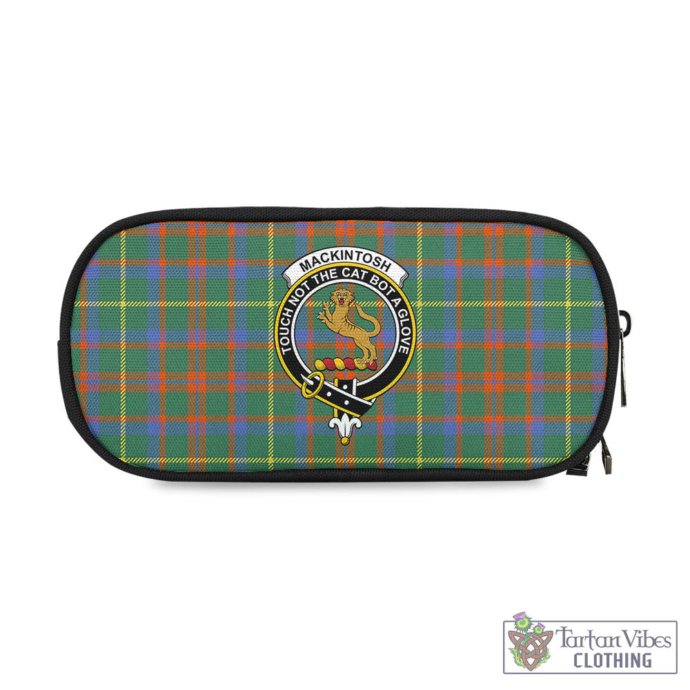 Tartan Vibes Clothing MacKintosh Hunting Ancient Tartan Pen and Pencil Case with Family Crest