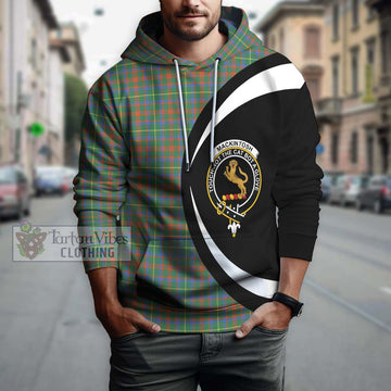 MacKintosh Hunting Ancient Tartan Hoodie with Family Crest Circle Style