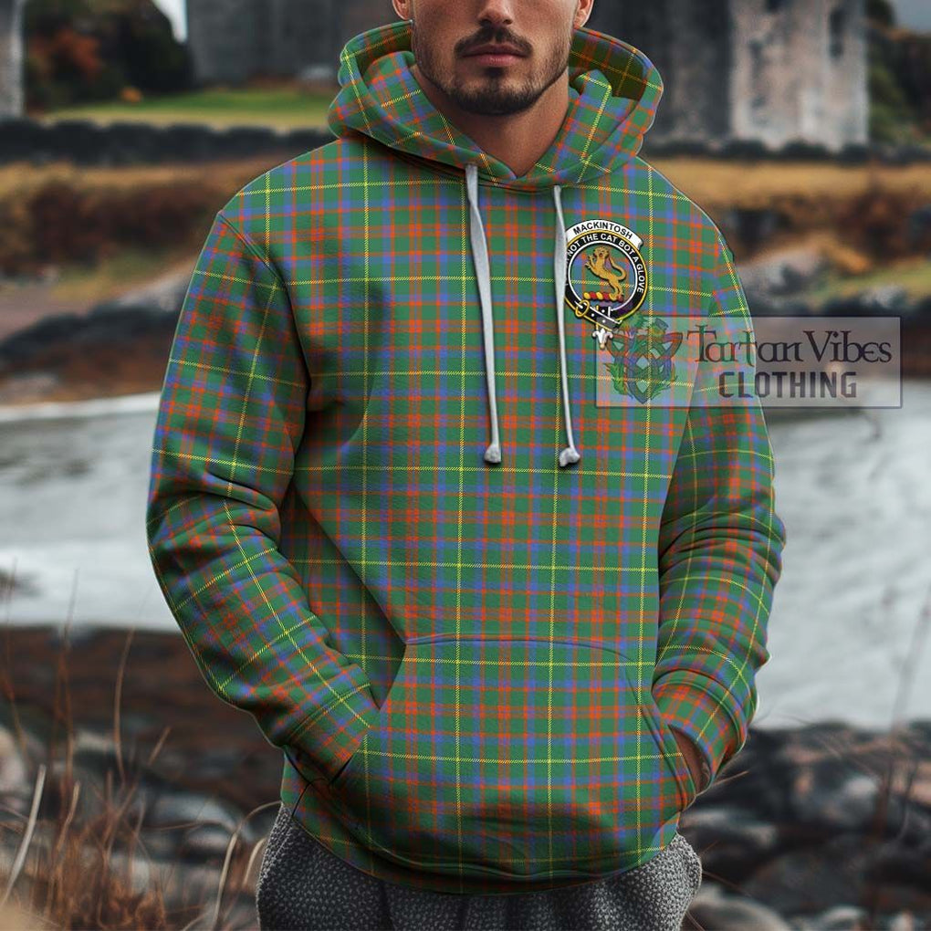 MacKintosh Hunting Ancient Tartan Cotton Hoodie with Family Crest Pullover Hoodie XS - Tartan Vibes Clothing