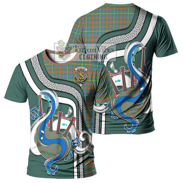 MacKintosh Hunting Ancient Tartan T-Shirt with Epic Bagpipe Style