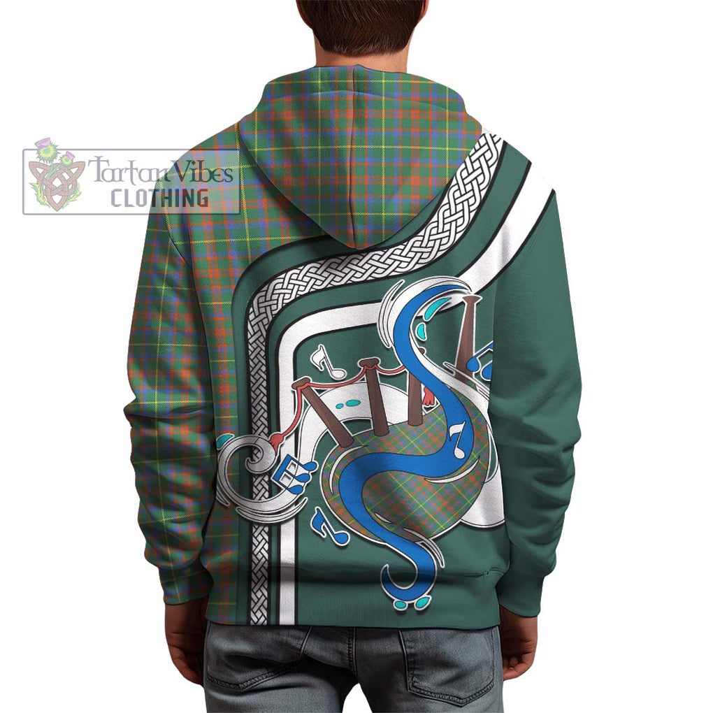 MacKintosh Hunting Ancient Tartan Hoodie with Epic Bagpipe Style - Tartanvibesclothing Shop